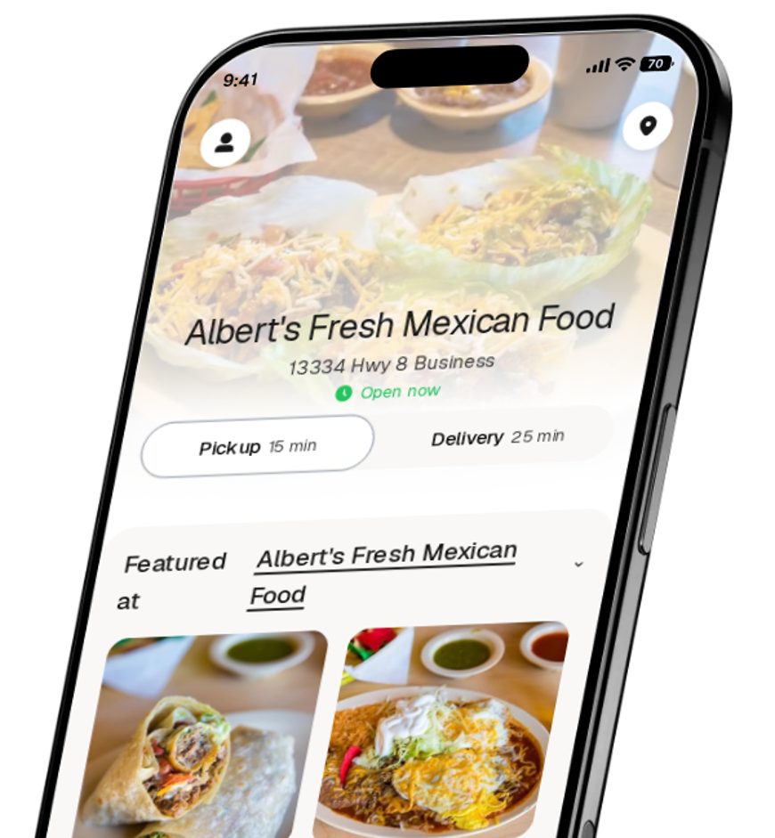 Albert's Fresh Mexican Food app preview