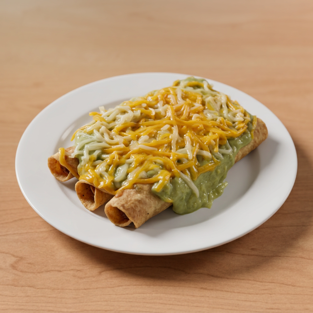 3 Small Rolled Tacos.
